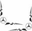 Picture of Mercedes Truck / Van corner glass Decals / Stickers