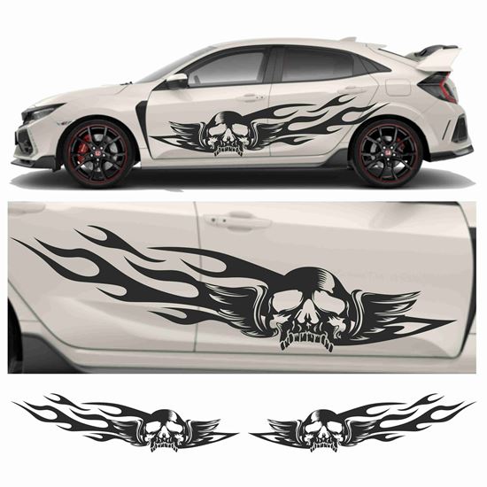 Picture of JDM side Skull Flames Graphics