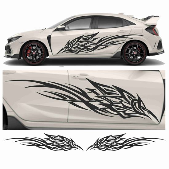 Picture of JDM side Swoosh Tribal Graphics