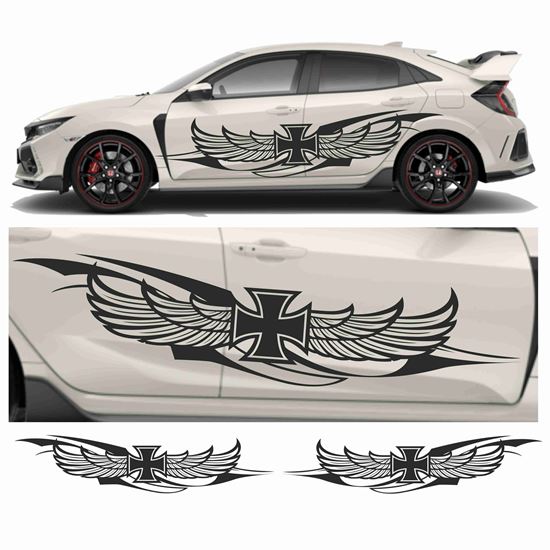 Picture of JDM side Iron Cross wings Graphics