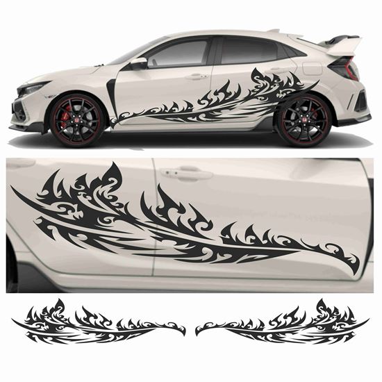 Picture of JDM side Flame Tribal Graphics