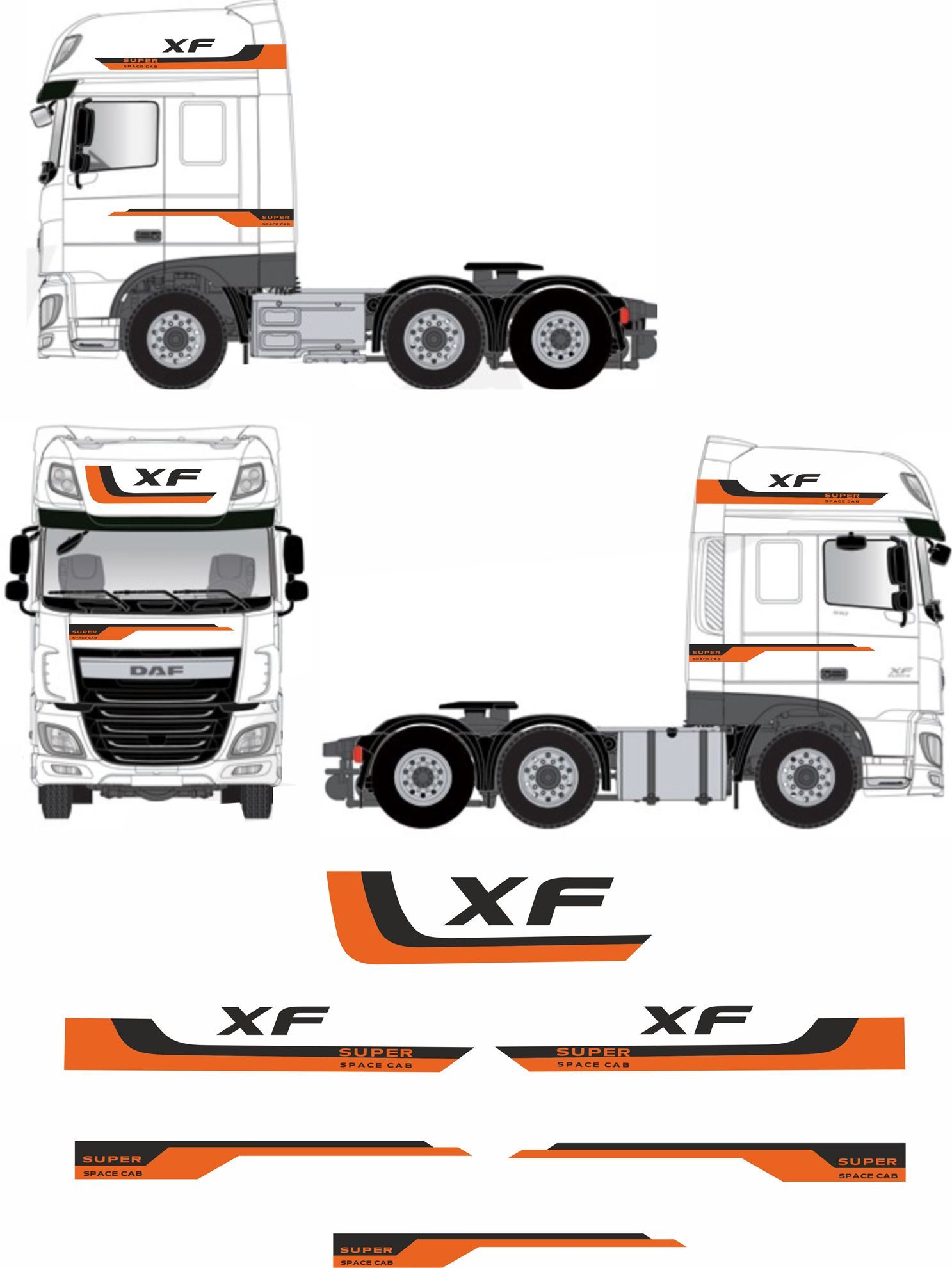 Zen Graphics - DAF XF Euro 6 Super Space Graphics