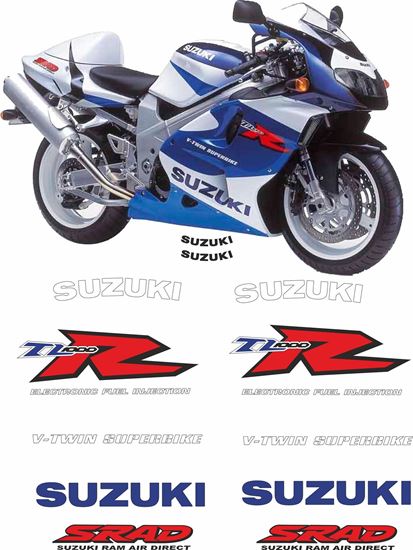 Picture of Suzuki TL1000R 1998 replacement Decals / Stickers