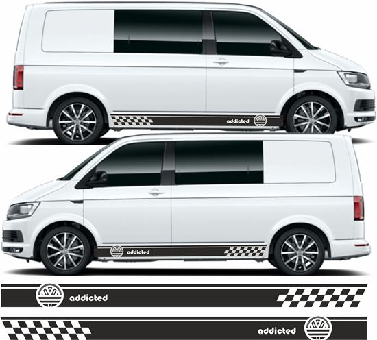 Picture of VW T5 / T6 Adidas Addicted side Stripes / Stickers