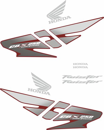 Picture of Honda CBX250  2007 replacement Decals / Stickers