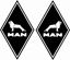 Picture of MAN Diamond Decals / Stickers