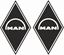 Picture of MAN Diamond Decals / Stickers