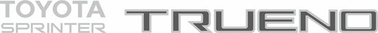 Picture of corolla Sprinter AE92 replacement rear Decal / Sticker