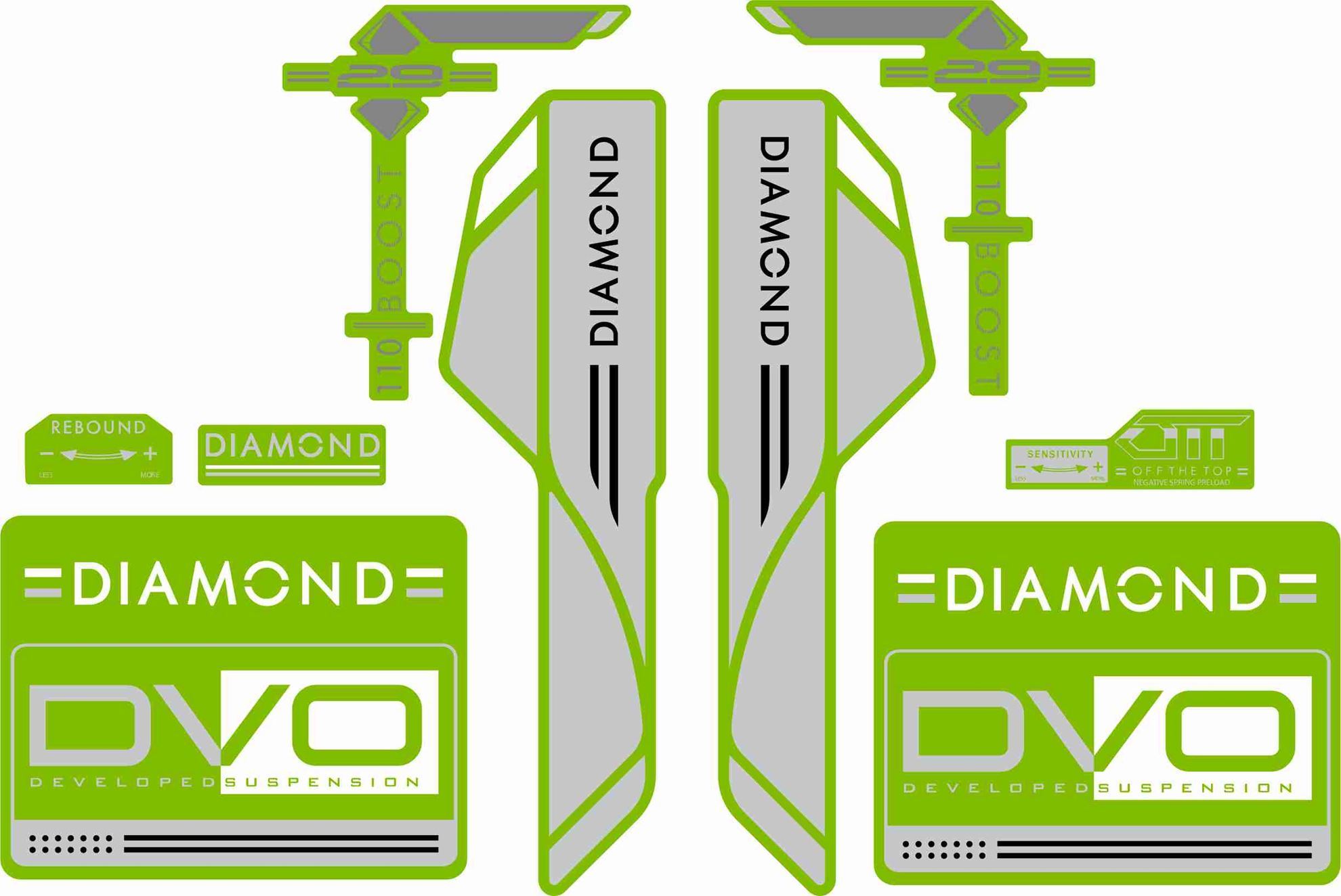 Kit Parafango (Mudguard) DVO Boost Per Forcella Beryl - Colore Nero, MTB