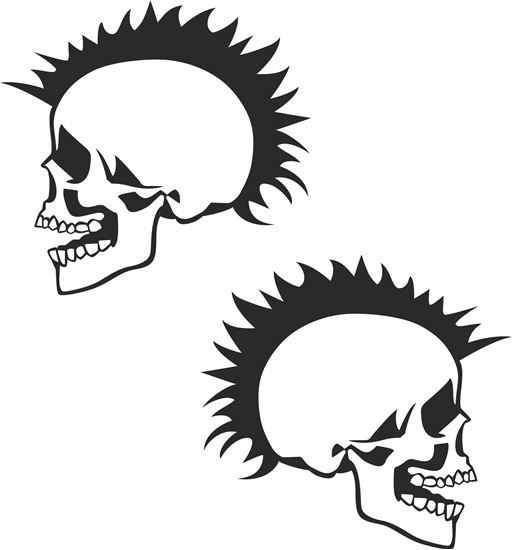 Picture of Skull Decals / Stickers