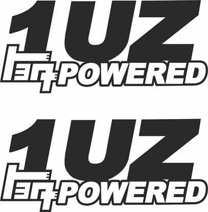 Picture of "1UZ Powered"panel / Glass Decals / Stickers