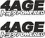 Picture of "4AGE Powered"panel / Glass Decals / Stickers