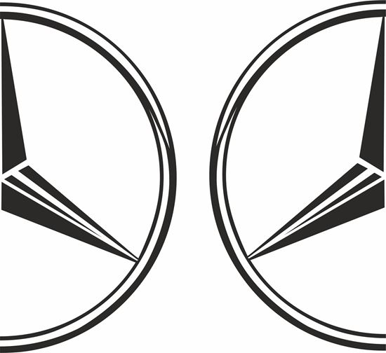 Picture of Mercedes  Panel  / Glass edge  Decals / Sticker