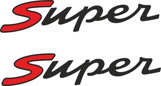 Picture of Vespa "Super"  Decals / Stickers