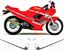 Picture of Suzuki GSXS600F 1990 -1991 replacement Decals / Stickers COLOUR OPTIONS