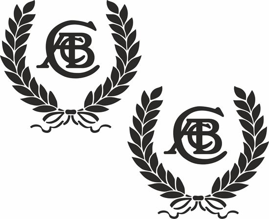 Picture of Lotus ACBC Wreath Decals / Stickers