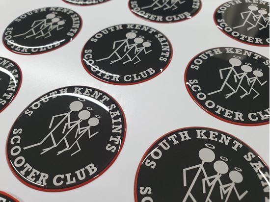 Picture of South Kent Saints Scooter Club  55mm Gel Badge