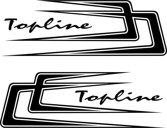 Picture of Scania Topline Top side Boomerang Decals / Stickers