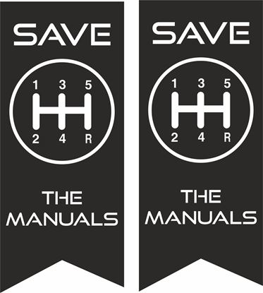 Picture of "Save The Manuals"  JDM Decals / Stickers