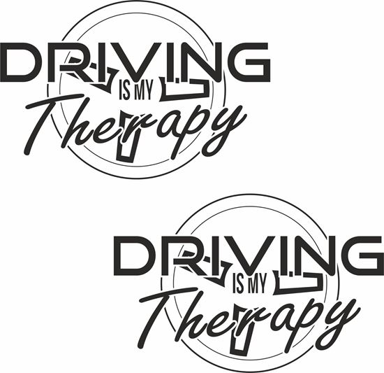 Picture of "Driving is my Therapy" JDM Decals / Stickers