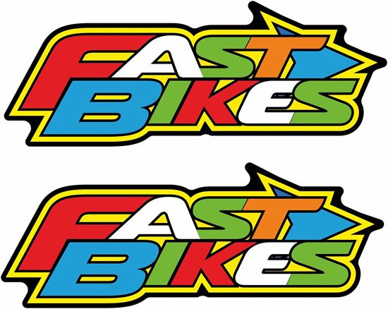 Picture of "Fast Bikes" Decals / Stickers