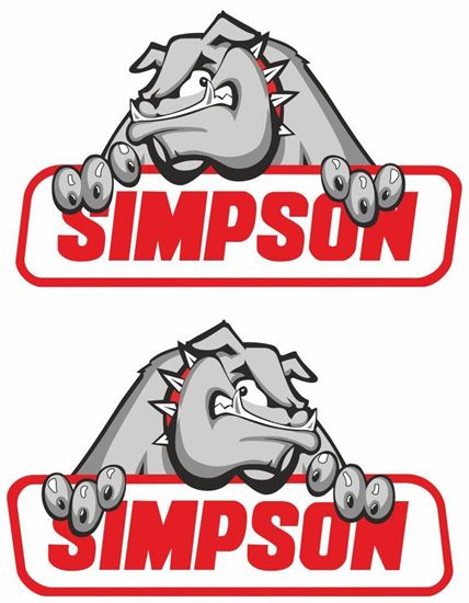 Picture of "Simpson"  Track and street race sponsor Decals / Stickers