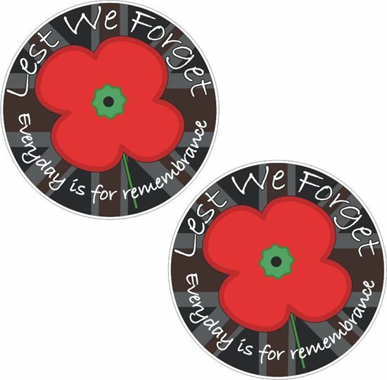 Picture of Lest we Forget Decals / Sticker