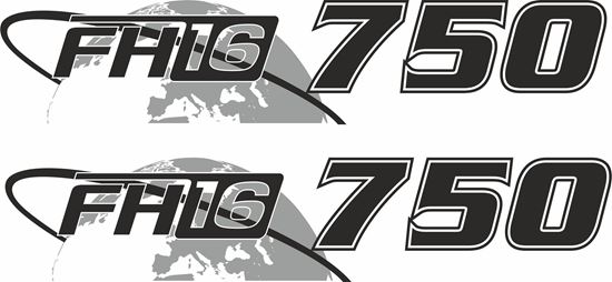 Picture of Volvo  "FH16 750" panel Decals / Stickers