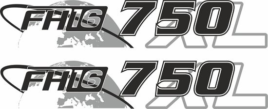 Picture of Volvo  "FH16 750XL" panel Decals / Stickers