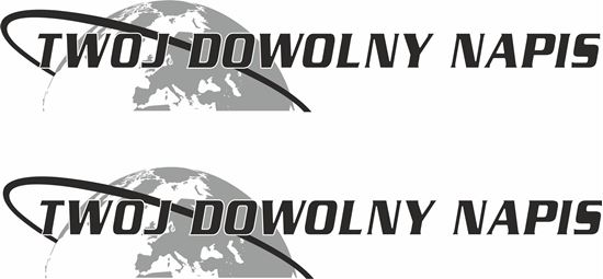 Picture of Volvo  "Twoj Dowolny Napis" panel Decals / Stickers