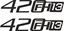 Picture of Volvo  "FH13 420" panel Decals / Stickers