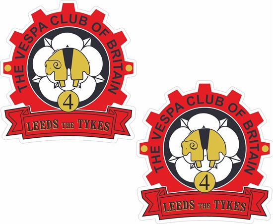 Picture of Vespa Club Leeds The Tykes Stickers