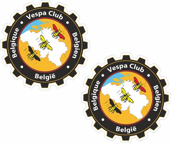 Picture of Vespa Club Belgium Stickers