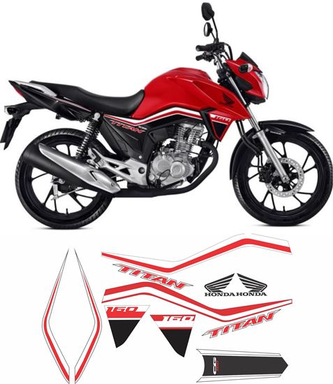 Picture of Honda CG160 Titan replacement Decals / Stickers