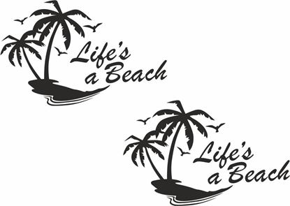 Picture of Life's a Beach Decals  / Stickers