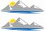 Picture of Sun and Mountain Decals  / Stickers