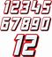 Picture of Track Day Door Number Decals  / Stickers