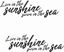 Picture of Live in the Sunshine, Swim in the sea  Decals  / Stickers