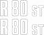 Picture of BMW R 80ST Replacement side panel Decals / Stickers