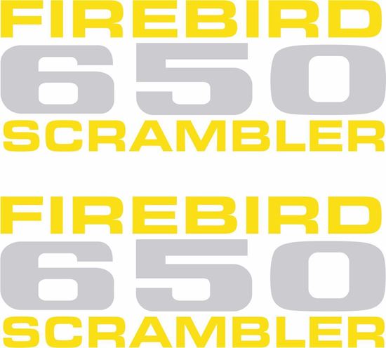 Picture of BSA Firebird 650 Scrambler Side panel restoration Decals / Stickers