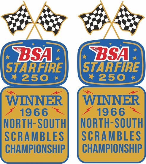 Picture of BSA Starfire 250 Winner...  Decals / Stickers