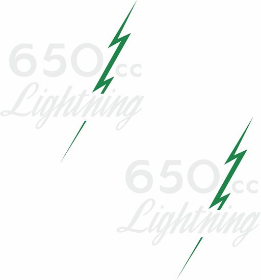 Picture of BSA Lightning 650 replacement Decals  / Stickers