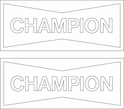 Picture of "Champion" Decals / Stickers