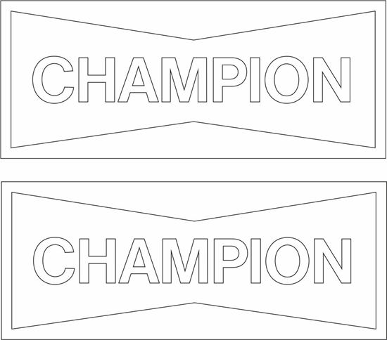 Picture of "Champion" Decals / Stickers