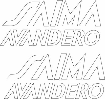 Picture of "Saima Avandero" Decals / Stickers