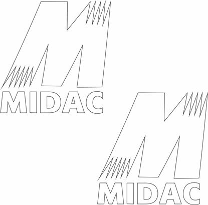 Picture of "Midac" Decals / Stickers