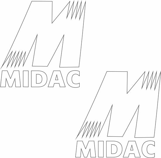 Picture of "Midac" Decals / Stickers