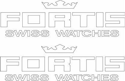 Picture of "Fortis Swiss Watches" Decals / Stickers