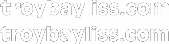 Picture of "Troybayliss.com" Decals / Stickers