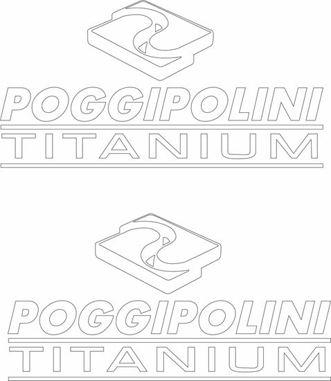 Picture of "Poggipolini Titanium" Decals / Stickers